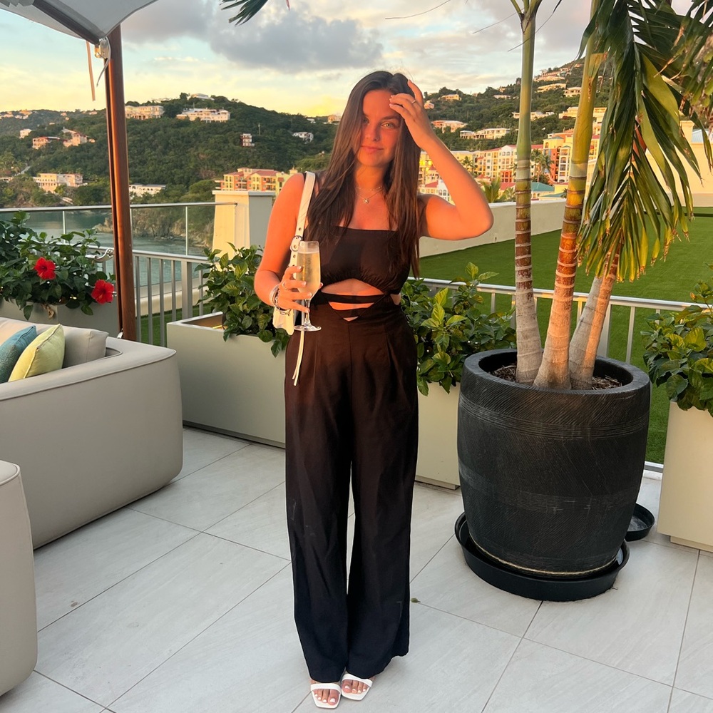 Black Cutout Sovere Jumpsuit